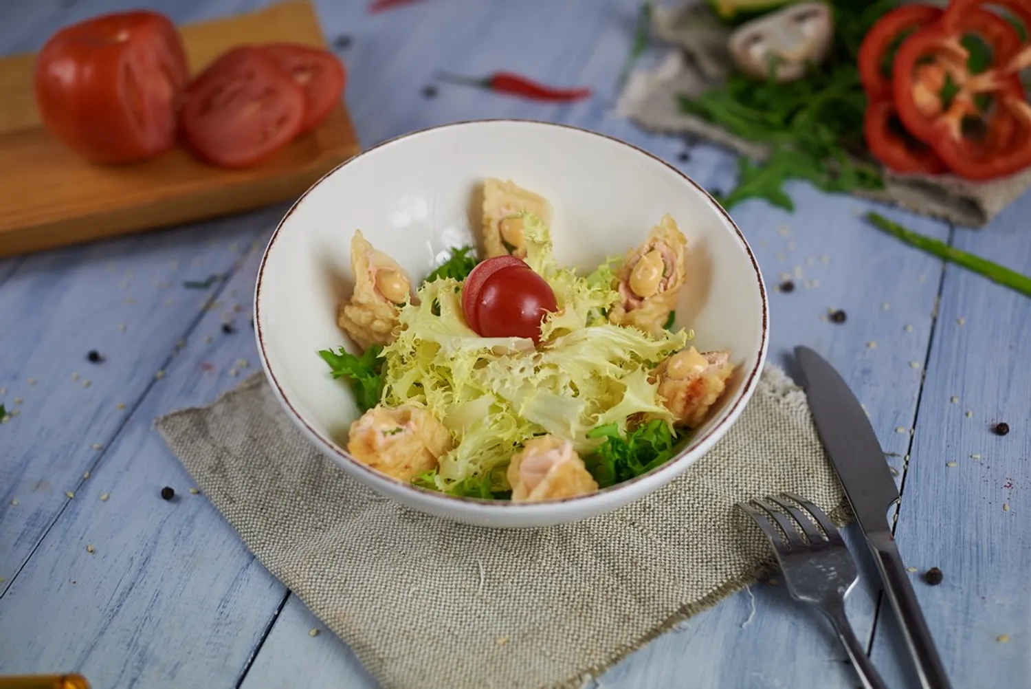 СЭКО - Салат Сяке Темпура сарада